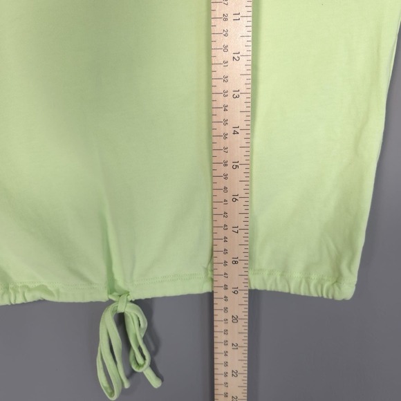Anthropologie Maeve Top Size XS English Factory Ruffled‎ Drop Shoulder Lime - Picture 5 of 13